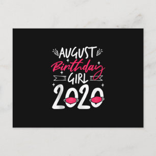 Cartão Postal De Anúncio Agosto Aniversário Quarentena Presente Mulher Ela