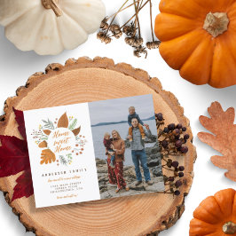 Cartão Postal De Anúncio Agradável Lar Ação de Graças Foto Mudança