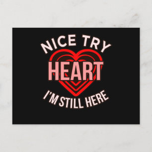 Cartão Postal De Anúncio Ainda Estou Aqui Conscientização sobre Doenças Car