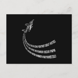 Cartão Postal De Anúncio Airplane Airport Pilot