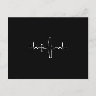 Cartão Postal De Anúncio Airplane Heartbeat Pilot Aviation RC Model Flight