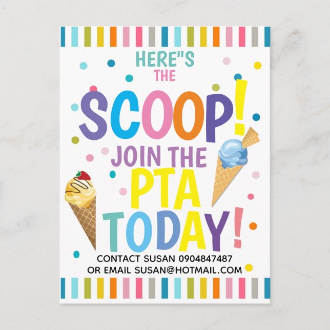 Cartão Postal De Anúncio Ajudantes voluntários do tema do evento da Pta ou (Frente)