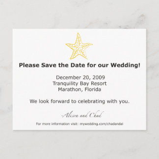 Cartão Postal De Anúncio Alison - Salvar a Data