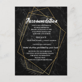 Cartão Postal De Anúncio Alojamento Geométrico de Faux Marble
