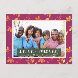 Cartão Postal De Anúncio Alteração Colorida de Foto Botânica do Endereço