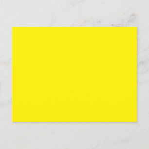 Cartão Postal De Anúncio Amarelo Brilhante #FFF3000, Amarelo Banana
