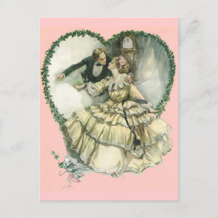 Cartão Postal De Anúncio Amor Antigo, Romance, Romântico, Salve a Data