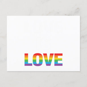 Cartão Postal De Anúncio Amor é LGBT Flag