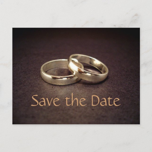 Cartão Postal De Anúncio Anéis (Frente)