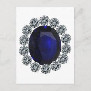 Cartão Postal De Anúncio Anel de noivado da senhora Diana