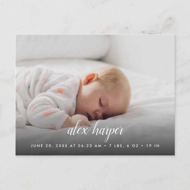 Cartão Postal De Anúncio Aniversário da Colagem de Fotos Clássica (Frente)