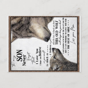 Cartão Postal De Anúncio Ao Meu Filho Presente, Mãe E Filho, Carta De Amor 