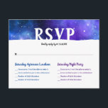Cartão Postal De Anúncio Aquarela Galáxia Roxo Azul Bar Mitzvah RSVP<br><div class="desc">Cartões-postais modernos de RSVP em aquarela azul e roxo que você pode personalizar para a festa do bar/bat mitzvah! O design elegante de galáxia com dois tons ilustrado por Raphaela Wilson também funciona perfeitamente para celebrações de b'not / b'nai mitzvah. Ao personalizar ainda mais esses cartões divertidos de RSVP para...</div>
