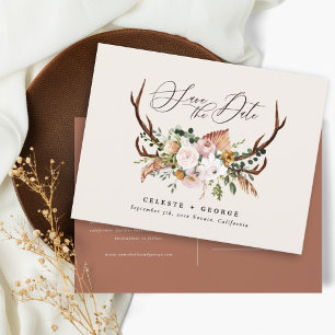 Cartão Postal De Anúncio Arca botânica russa, ferrugem elegante de casament