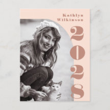 Arco Rosa Moderno em Script Negrito Foto Gradu