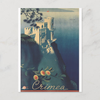 Cartão Postal De Anúncio Arte Arquitetônica do Castelo Vintage Swallows Nes