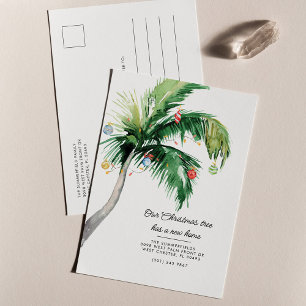 Cartão Postal De Anúncio Árvore de Palma Móvel de Natal