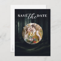 Árvores Escuras e Sombrias da Floresta ao Crepúscu