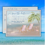 Cartão Postal De Anúncio Associação Familiar Salve o Código QR de Data Beac<br><div class="desc">Cartão de aquarela encantador anunciando a Reunião da Família com este cartão postal Salvar a Data. Informações no verso para incluir o site de reunião e o código QR do site, se desejado. Quaisquer solicitações especiais ou perguntas sobre design, basta enviar um bate-papo ou um e-mail para charmdesignstudio@rcn.com e teremos...</div>
