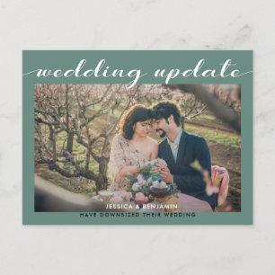 Cartão Postal De Anúncio Atualização de casamento Casamento menor