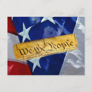 Cartão Postal De Anúncio Bandeira Americana Nós O Povo