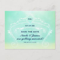 Beach Look Elegant Casamento vintage Salve A Data