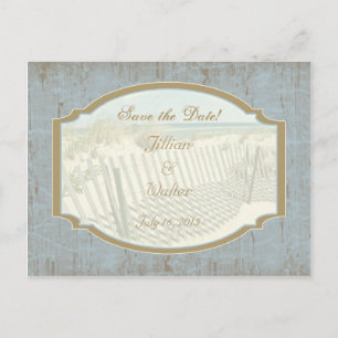 Cartão Postal De Anúncio Beach Wedding Salve o Cartão-postal