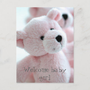 Cartão Postal De Anúncio Bebê Urso