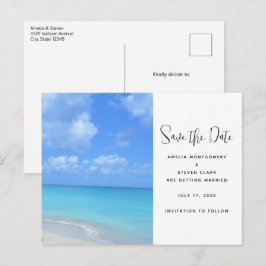 Cartão Postal De Anúncio Bela Praia Tropical Turquesa