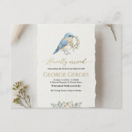 Cartão Postal De Anúncio Birth Announcement Postcard