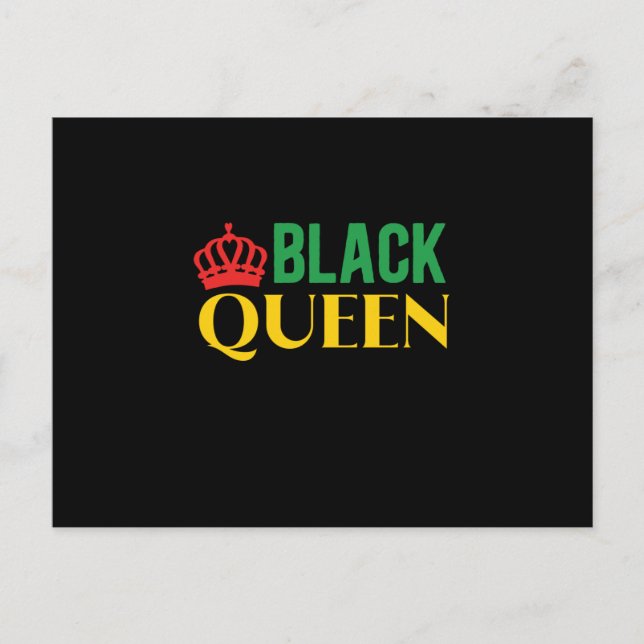 Cartão Postal De Anúncio Black Queen Black Woman (Frente)