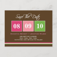 Blocos de datas - Verde da Fúchsia