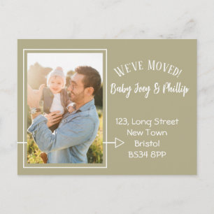 Cartão Postal De Anúncio Bohemian Change address Photo postcard