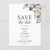 Boho Dusty Blue Beige Casamento Da Flor Salva A Da