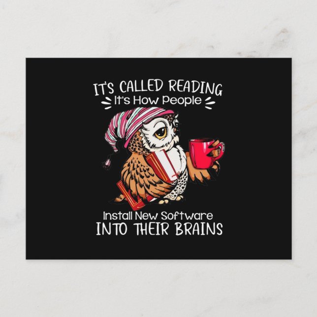 Cartão Postal De Anúncio Book Lover (Frente)