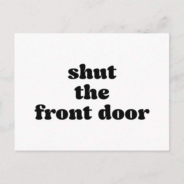 Cartão Postal De Anúncio Branco preto simples mudou o novo endereço residen (Frente)