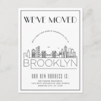 Brooklyn Skyline Modern Deco | Mudança de Endereço