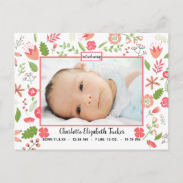 Cartão Postal De Anúncio Buquês Florais Rosa - Cartão-postal de aviso de na