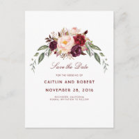 Burgundy Floral Salvar a Data