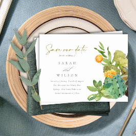 CARTÃO POSTAL DE ANÚNCIO CACTUS FLORAL CACTUS COLOR DE ÁGUA SUCCULENTE SALV