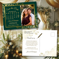 Calendário de Foto de Salvar Data de Casamento Esm