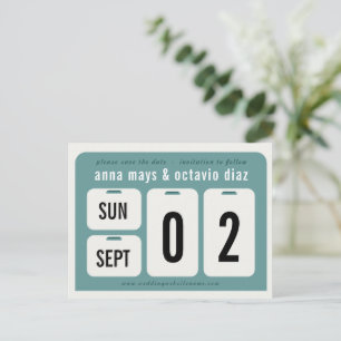 Cartão Postal De Anúncio Calendário Perpétuo Salvar O Cartão-Postal De D