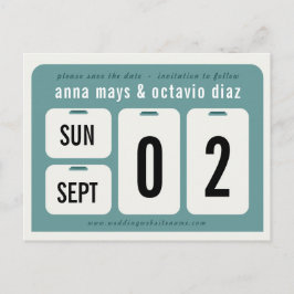 Cartão Postal De Anúncio Calendário Perpétuo Salvar O Cartão-Postal De Data