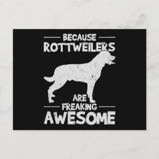 Cartão Postal De Anúncio Camiseta Rottweiler Cópia