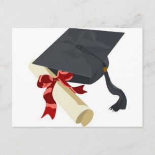 Cartão Postal De Anúncio Capa de Graduação & Diploma