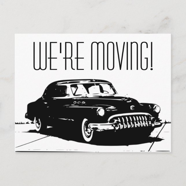 Cartão Postal De Anúncio Carro Antigo (Frente)