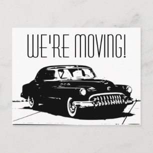 Cartão Postal De Anúncio Carro vintage