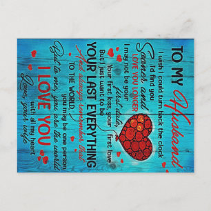 Cartão Postal De Anúncio Carta Ao Meu Marido   Adorável Ao Meu Marido Prese