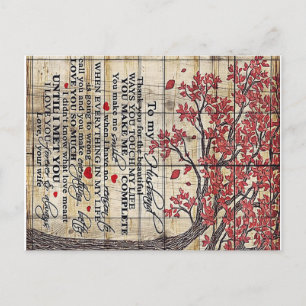 Cartão Postal De Anúncio Carta Ao Meu Marido, Novo Presente Doméstico