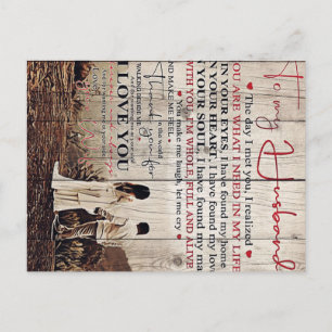 Cartão Postal De Anúncio Carta Para Ele   Presente Legal Para Meu Marido